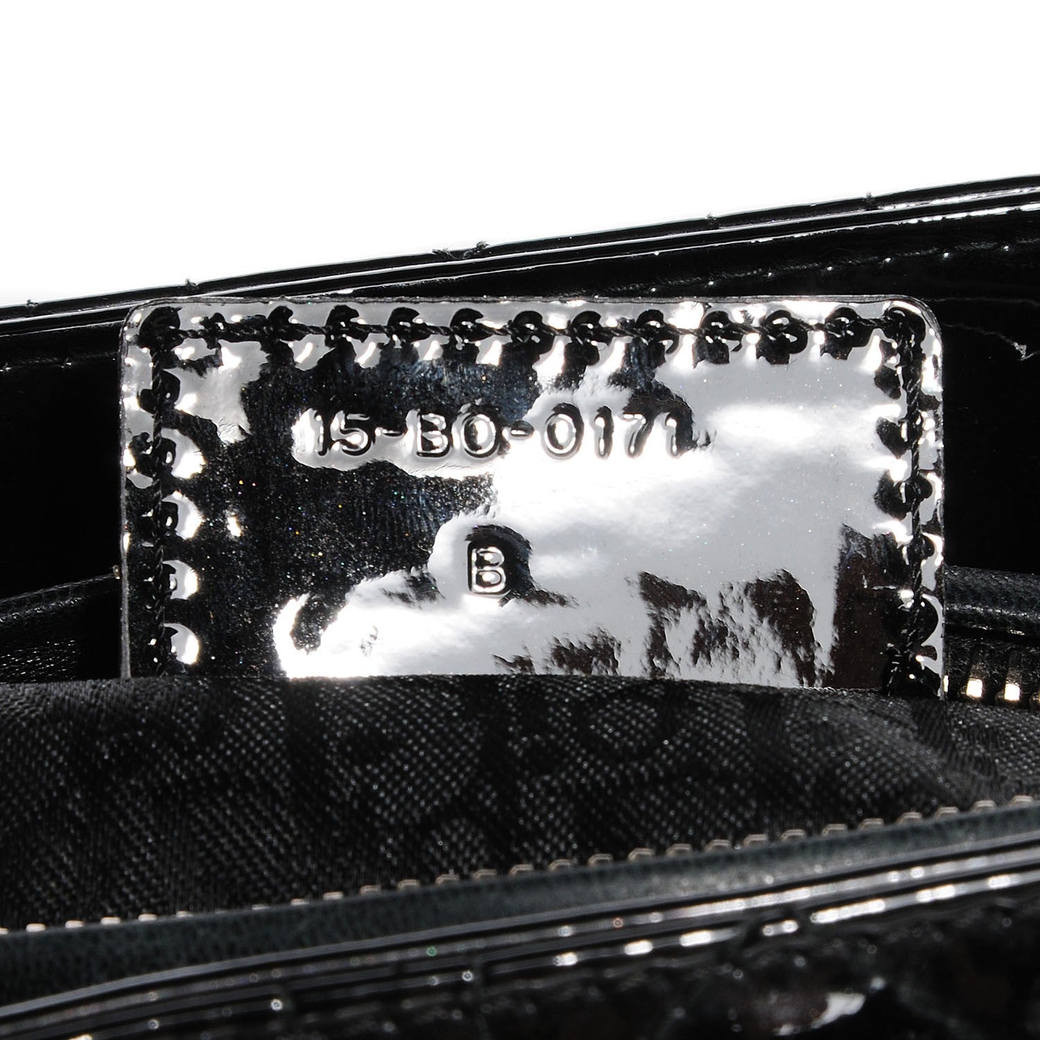 Christian Dior Patent Cannage Medium Lady Dior Black 7 of 9