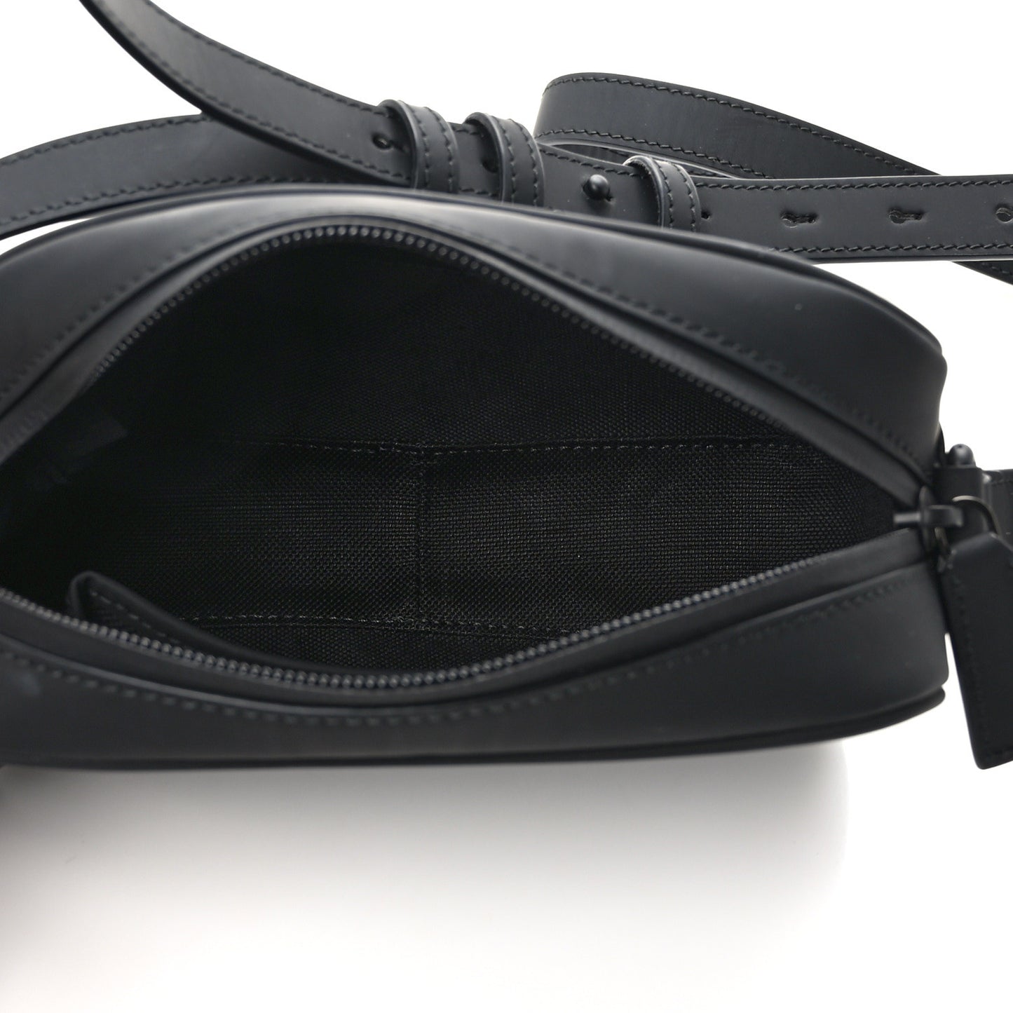 Rubber Effect Calfskin GG Mini Crossbody Bag Black
