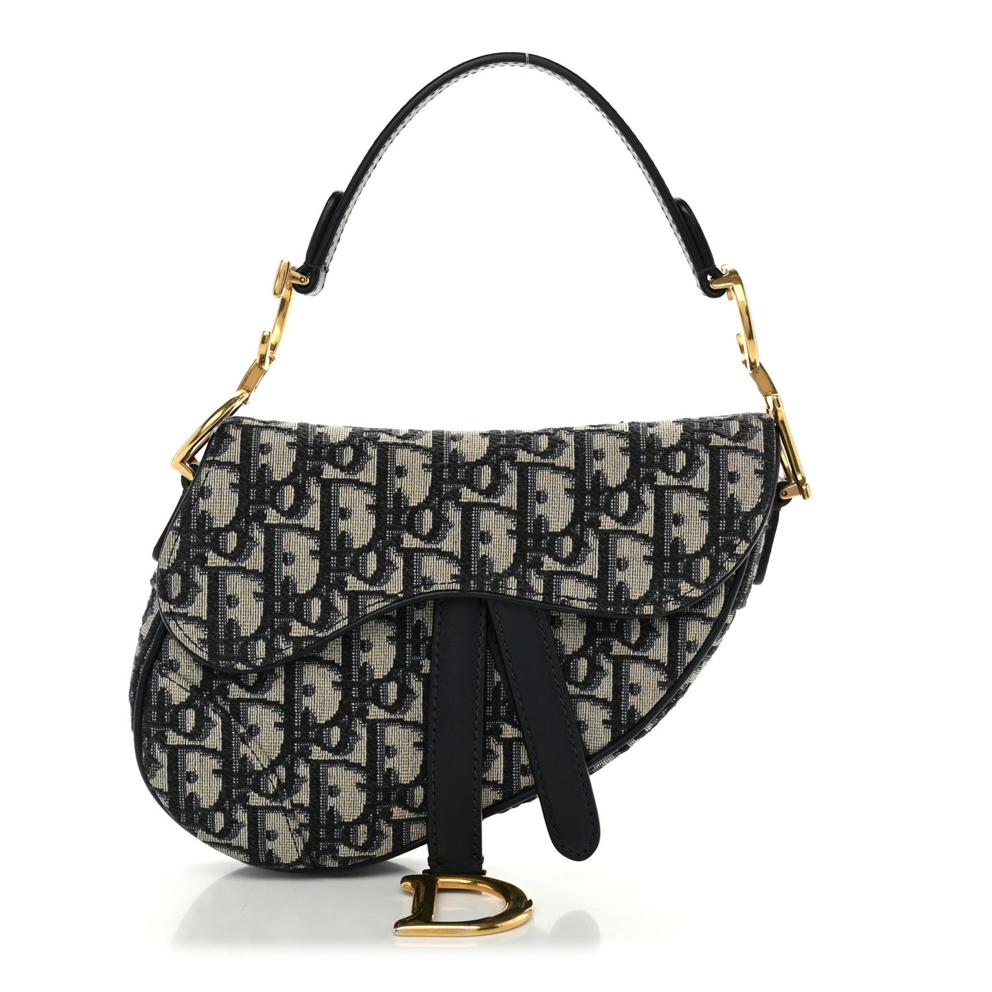 Oblique Mini Saddle Bag Blue