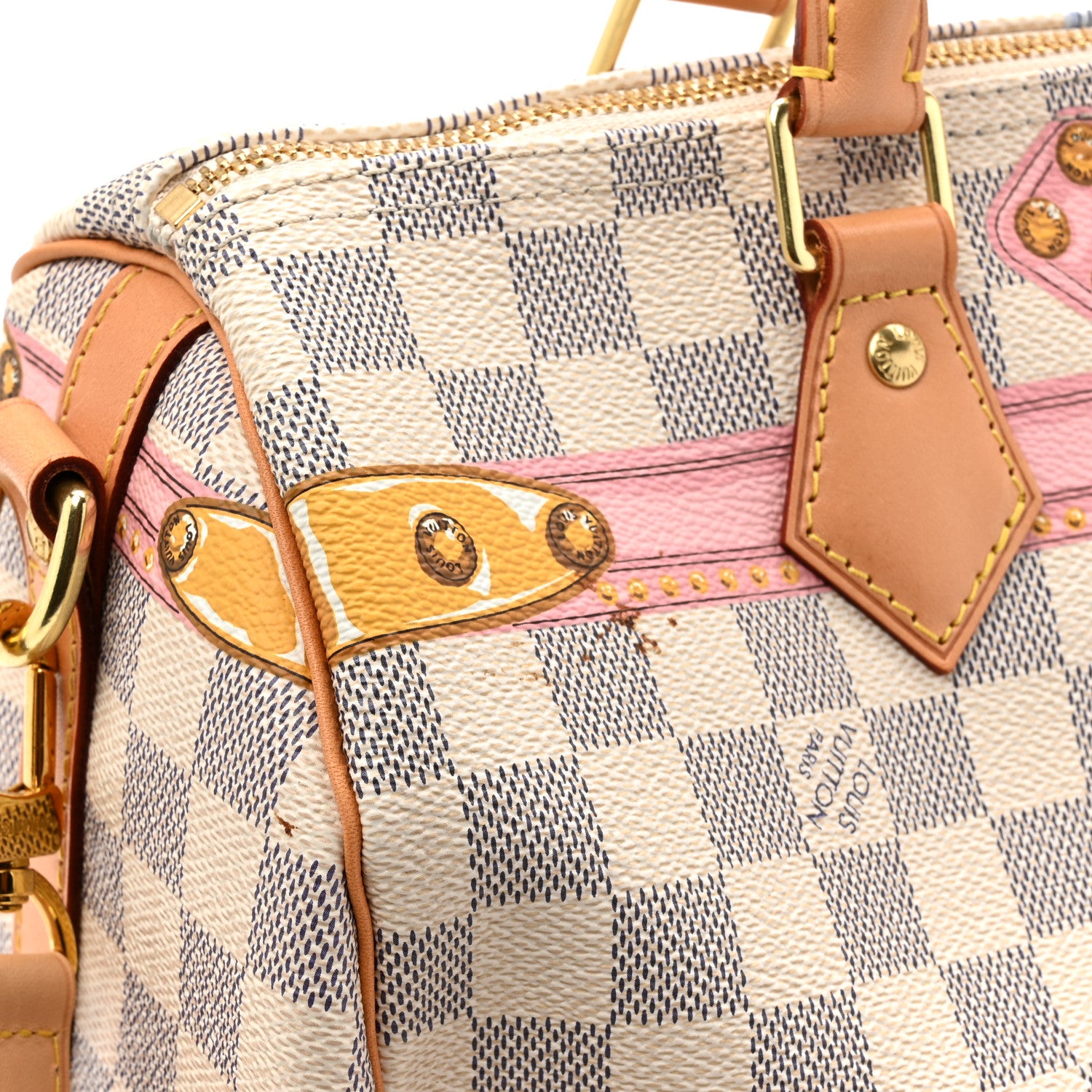 Louis Vuitton Damier Azur Summer Trunks Speedy Bandouliere 30 14 of 14