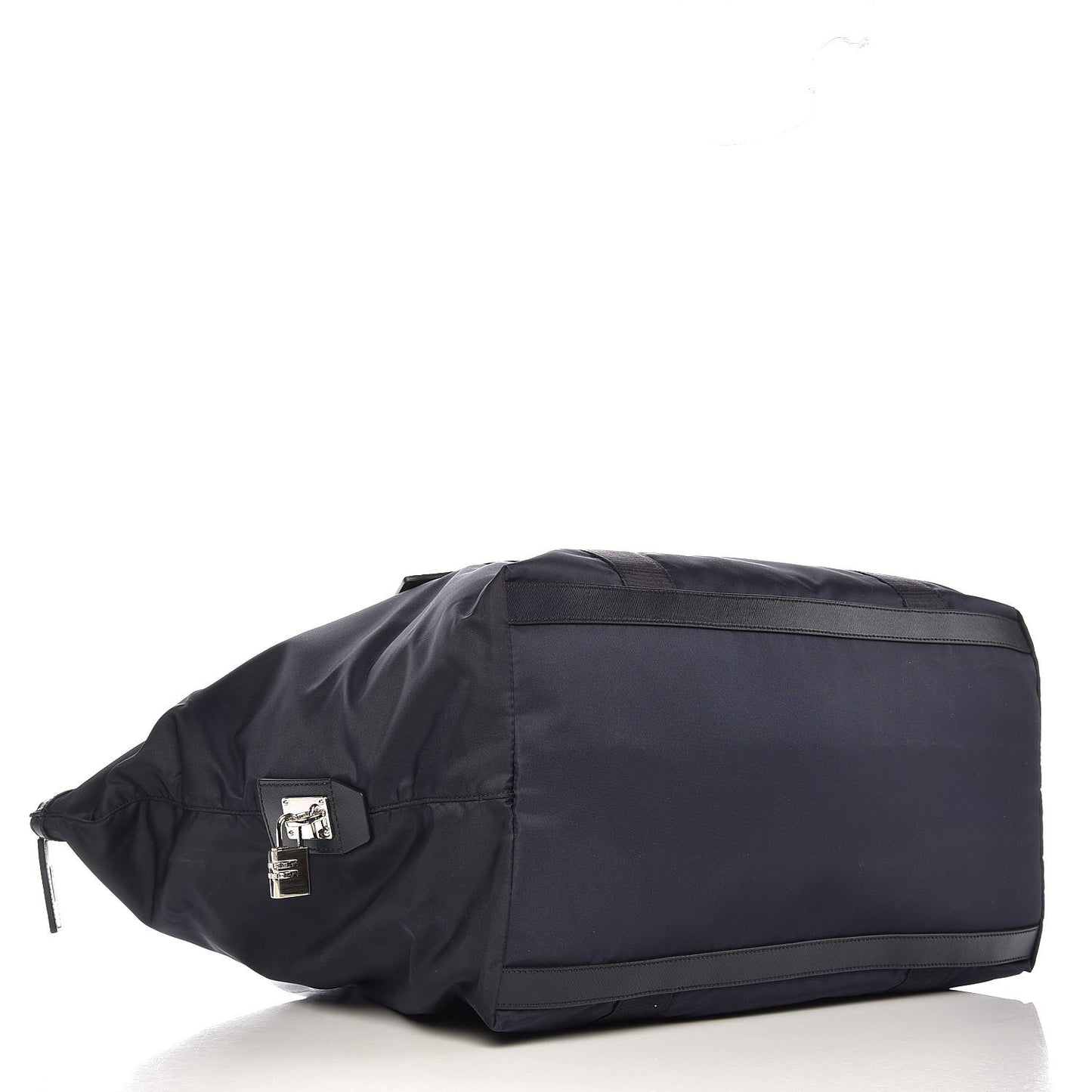 Tessuto Nylon Saffiano Duffel Bag Blue