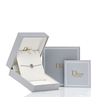 Christian Dior 18K White Gold Pave Diamond Rose Des Vents Bracelet 6 of 6