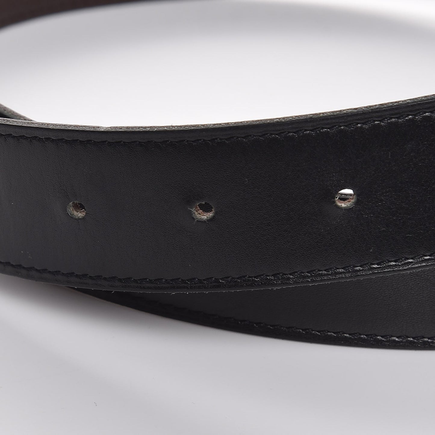 Box Togo 32mm Belt Strap 80 Black Chocolate