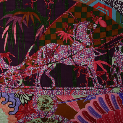 Hermes Cashmere Silk Ex Libris en Monogram Kimonos Shawl GM 140 1 of 4