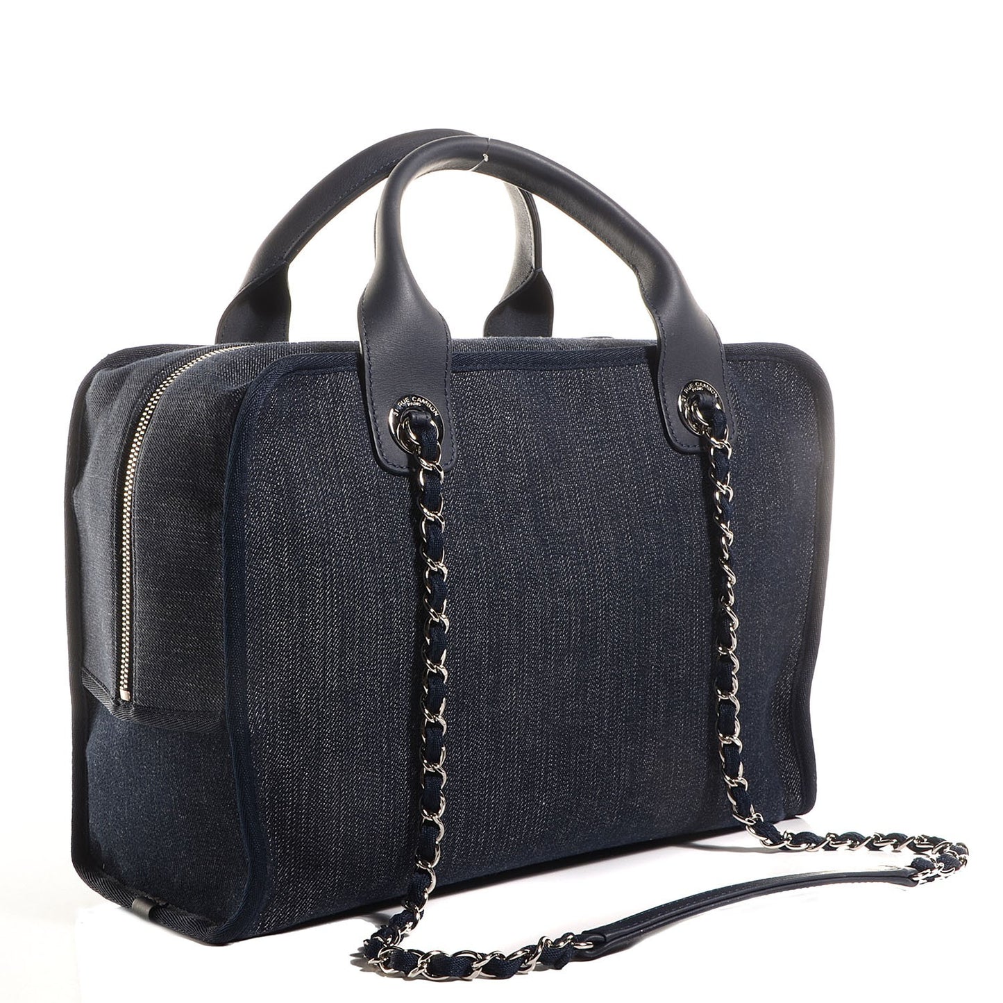 Denim Deauville Bowling Bag Dark Blue