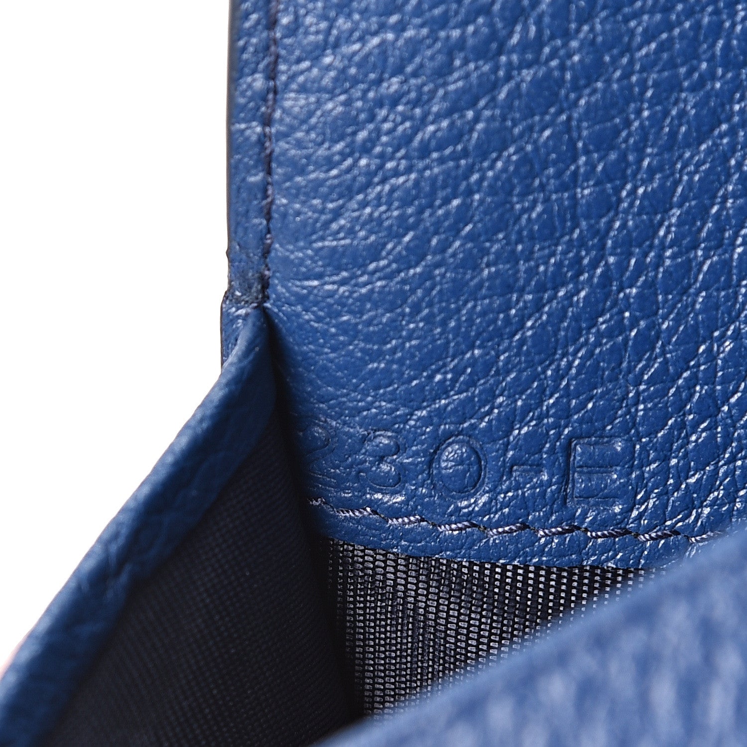 Prada Vitello Grain Zip Card Holder Bluette 6 of 9