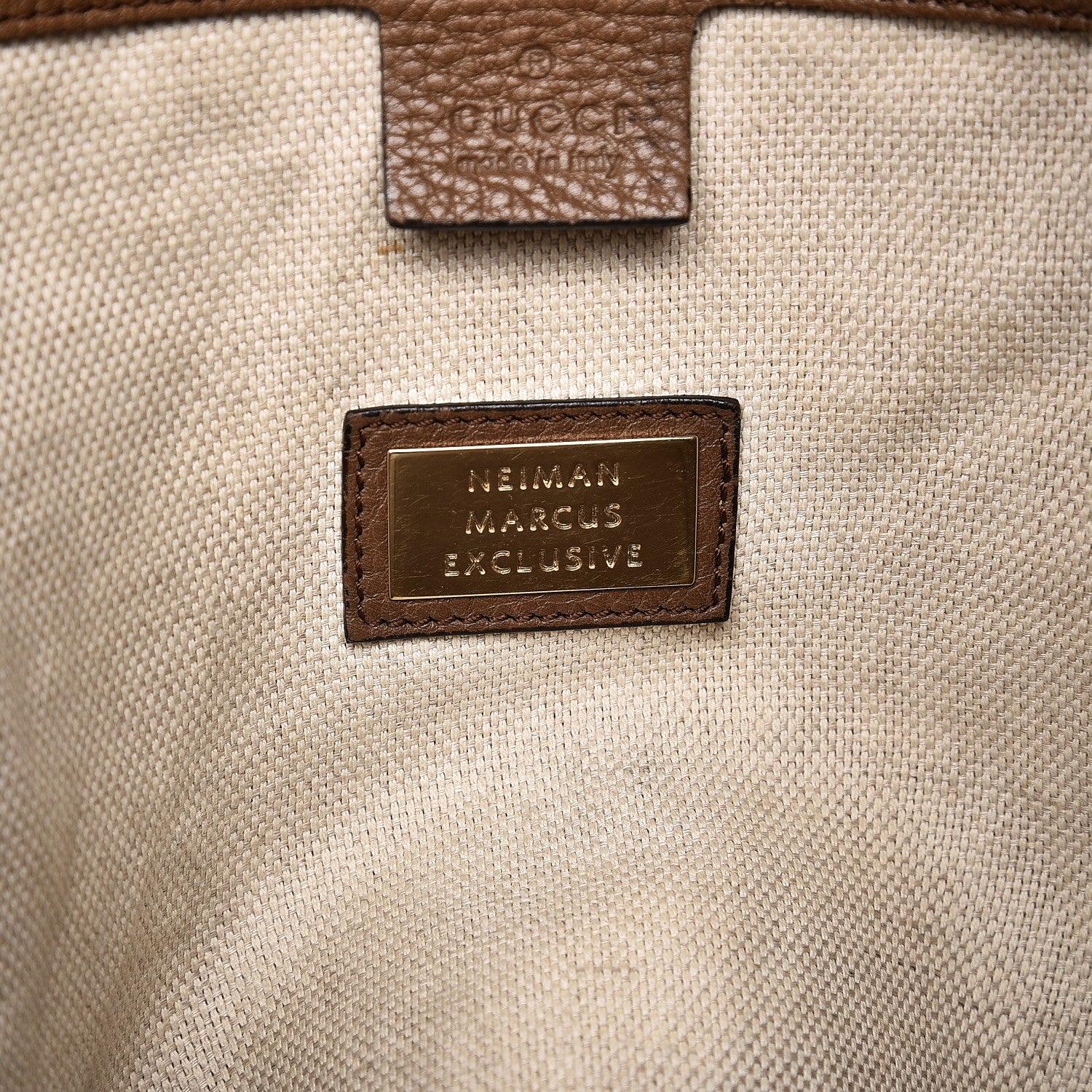 Gucci Pebbled Calfskin Medium Soho Shoulder Bag Brown 6 of 16