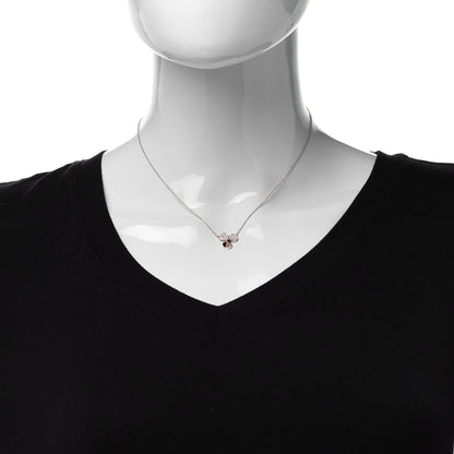 Tiffany 18K Rose Gold Diamond Paper Flowers Pendant Necklace 2 of 6