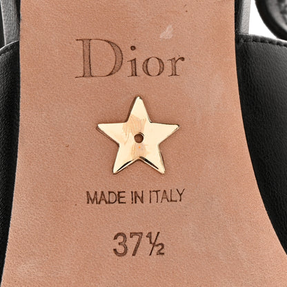 Christian Dior Lambskin Ribbon J'Adior Slingback 65mm Pumps 37.5 Black 6 of 15