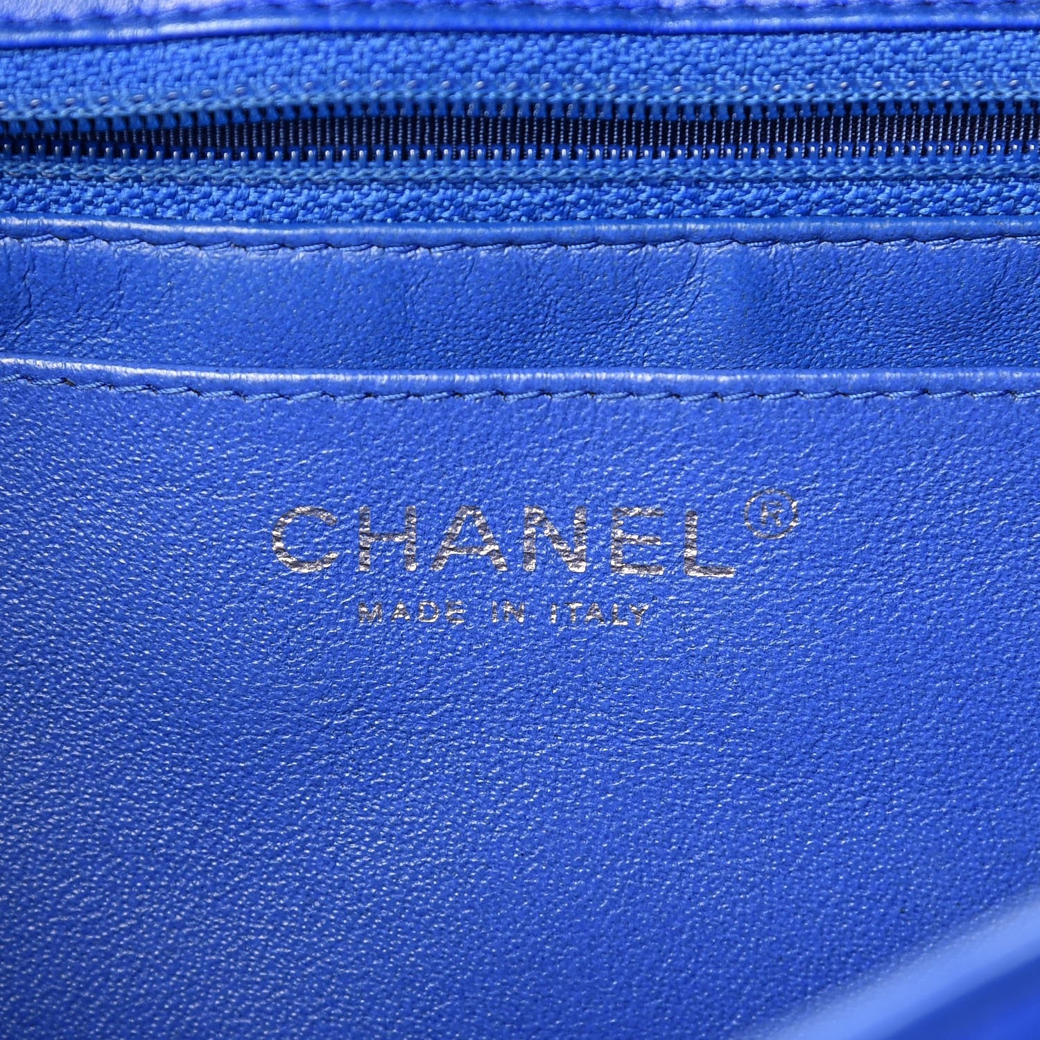 Chanel Lambskin Quilted Jumbo Single Flap Blue 6 of 11