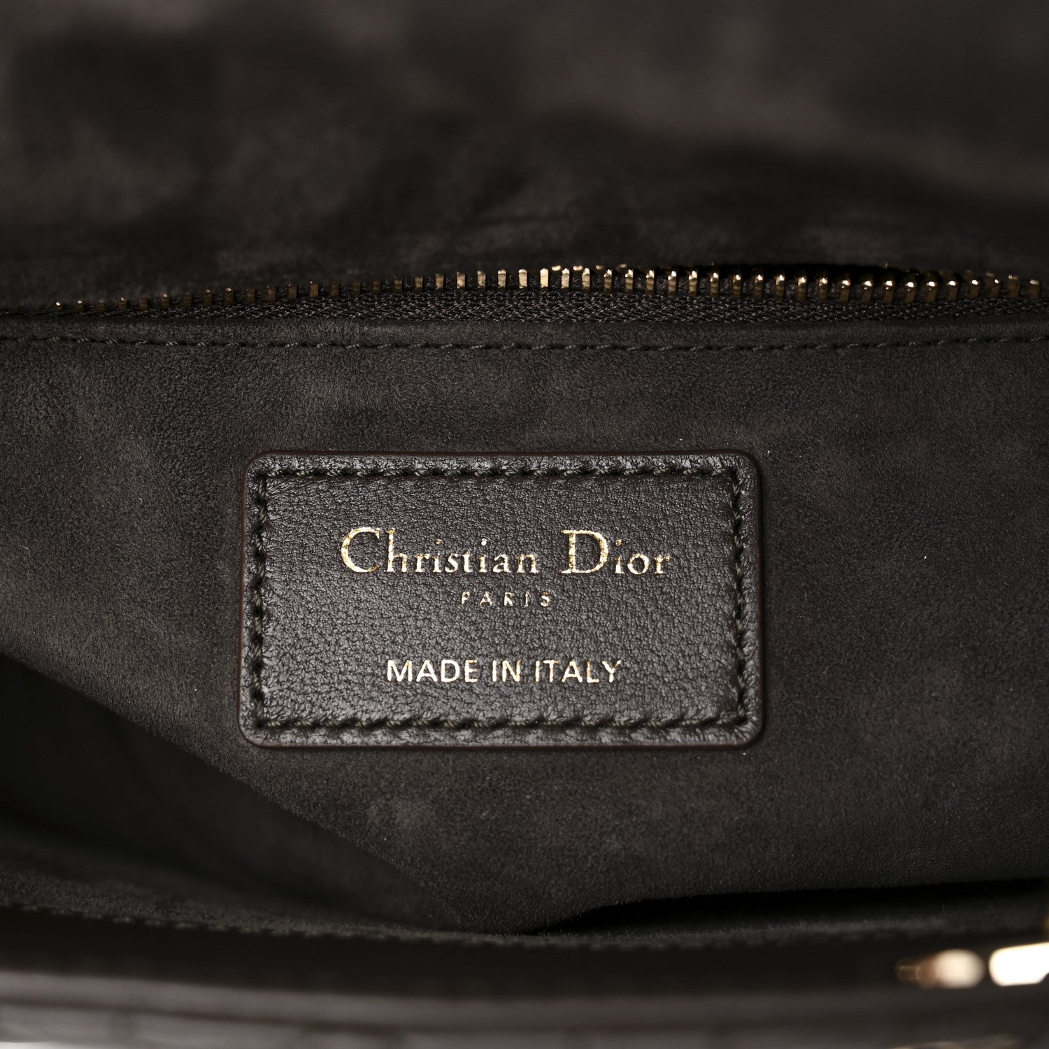 Christian Dior Lambskin Cannage Small My ABCDior Lady Dior Dark Brown 6 of 10