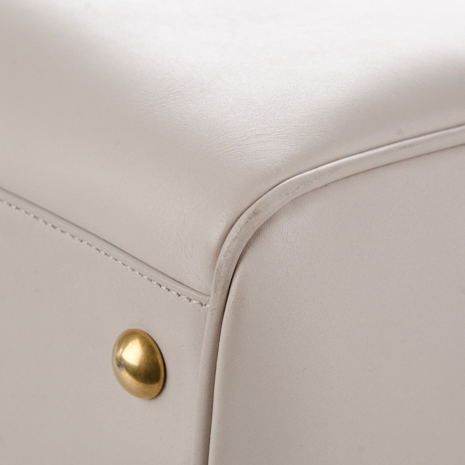 Saint Laurent Calfskin Classic Duffle 6 Dove White 9 of 9