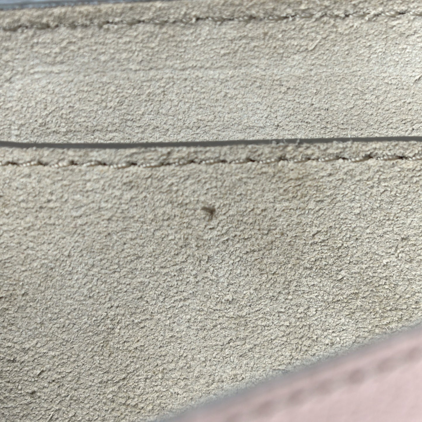 Grained Lambskin Mini Drew Shoulder Bag Cement Pink