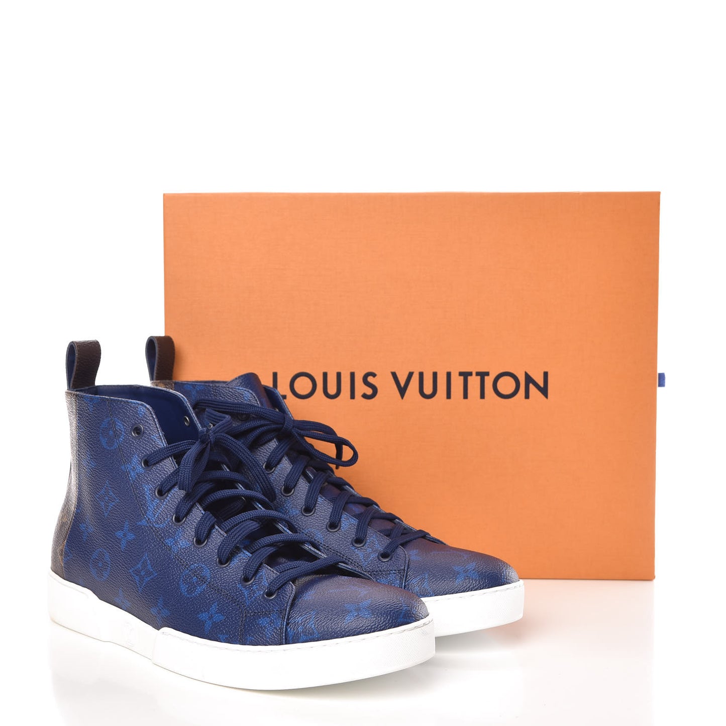 Monogram Match Up Sneakers 8 Pacific Blue