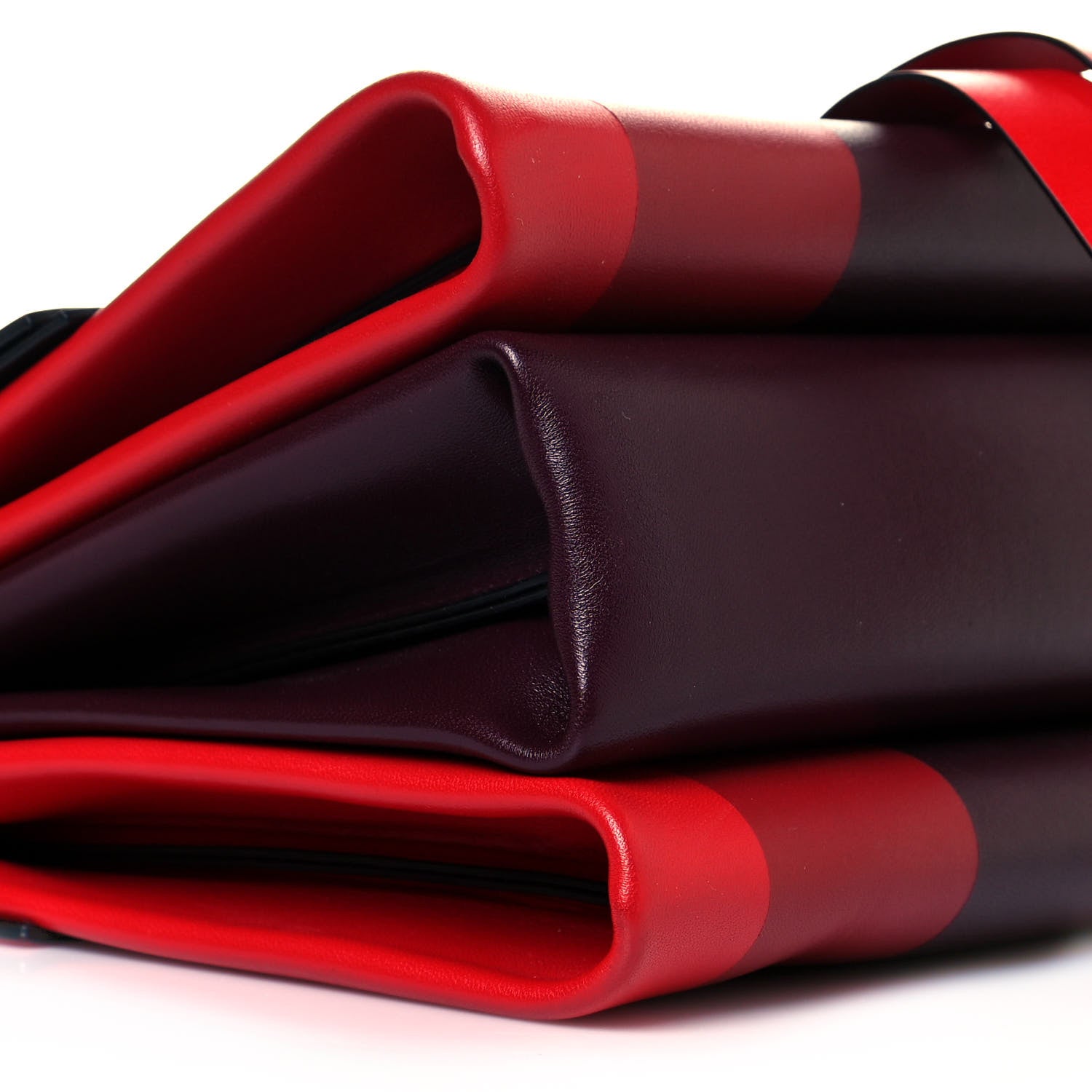Valentino Garavani Smooth Calfskin Colorblock Medium Vring Shoulder Bag Rouge Pur 9 of 14