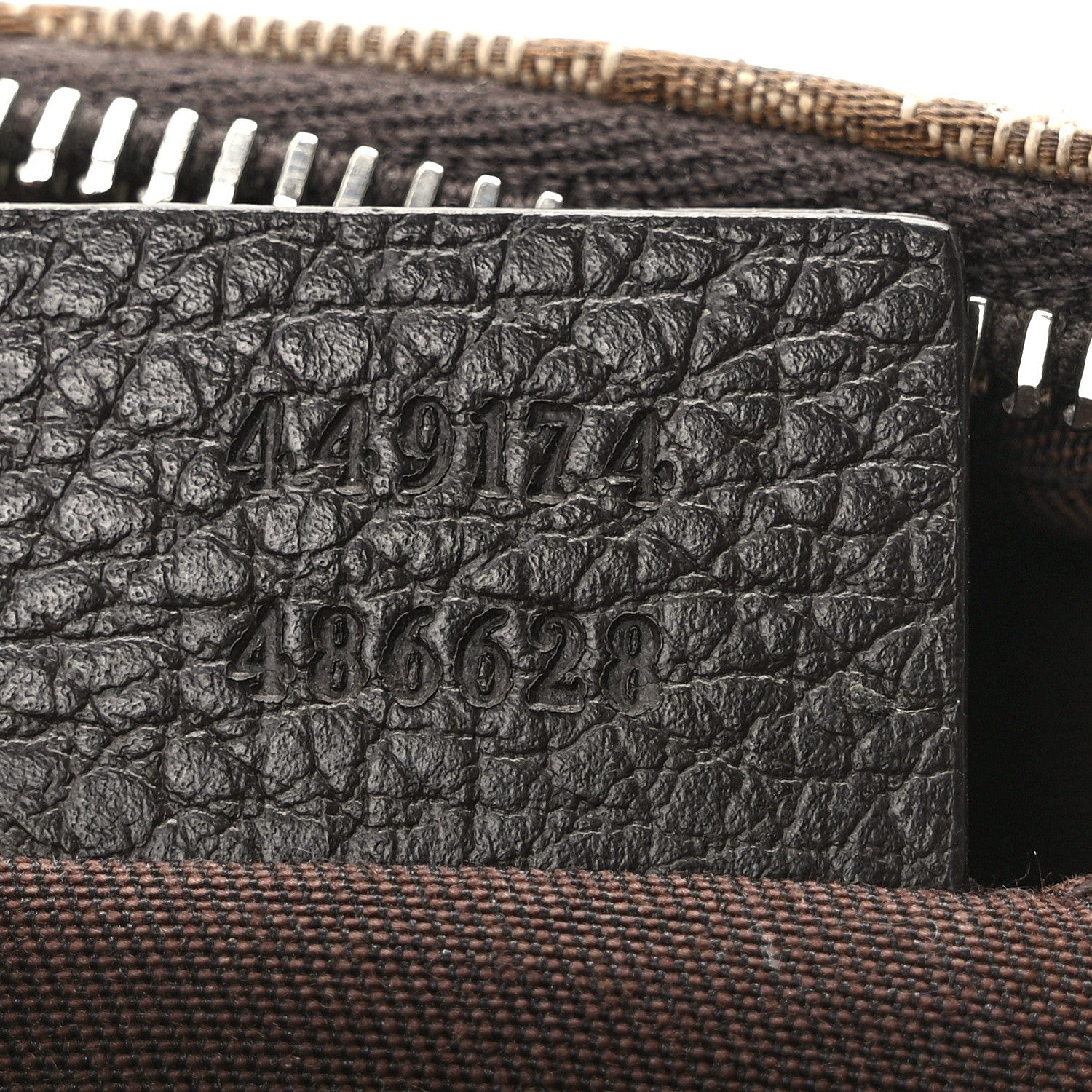 Gucci Monogram Dollar Calfskin Belt Bag Beige Ebony Testa di Moro Marrone Scuro 7 of 9