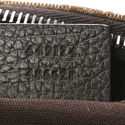 Gucci Monogram Dollar Calfskin Belt Bag Beige Ebony Testa di Moro Marrone Scuro 7 of 9