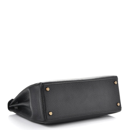 Hermes Taurillon Clemence Kelly Retourne 32 Black 5 of 35