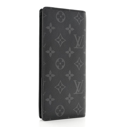 Louis Vuitton Monogram Eclipse Brazza Wallet 3 of 9