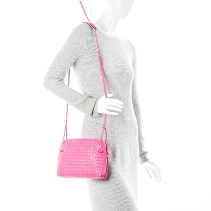 Bottega Veneta Nappa Intrecciato Pillow Crossbody Messenger Pink 2 of 7