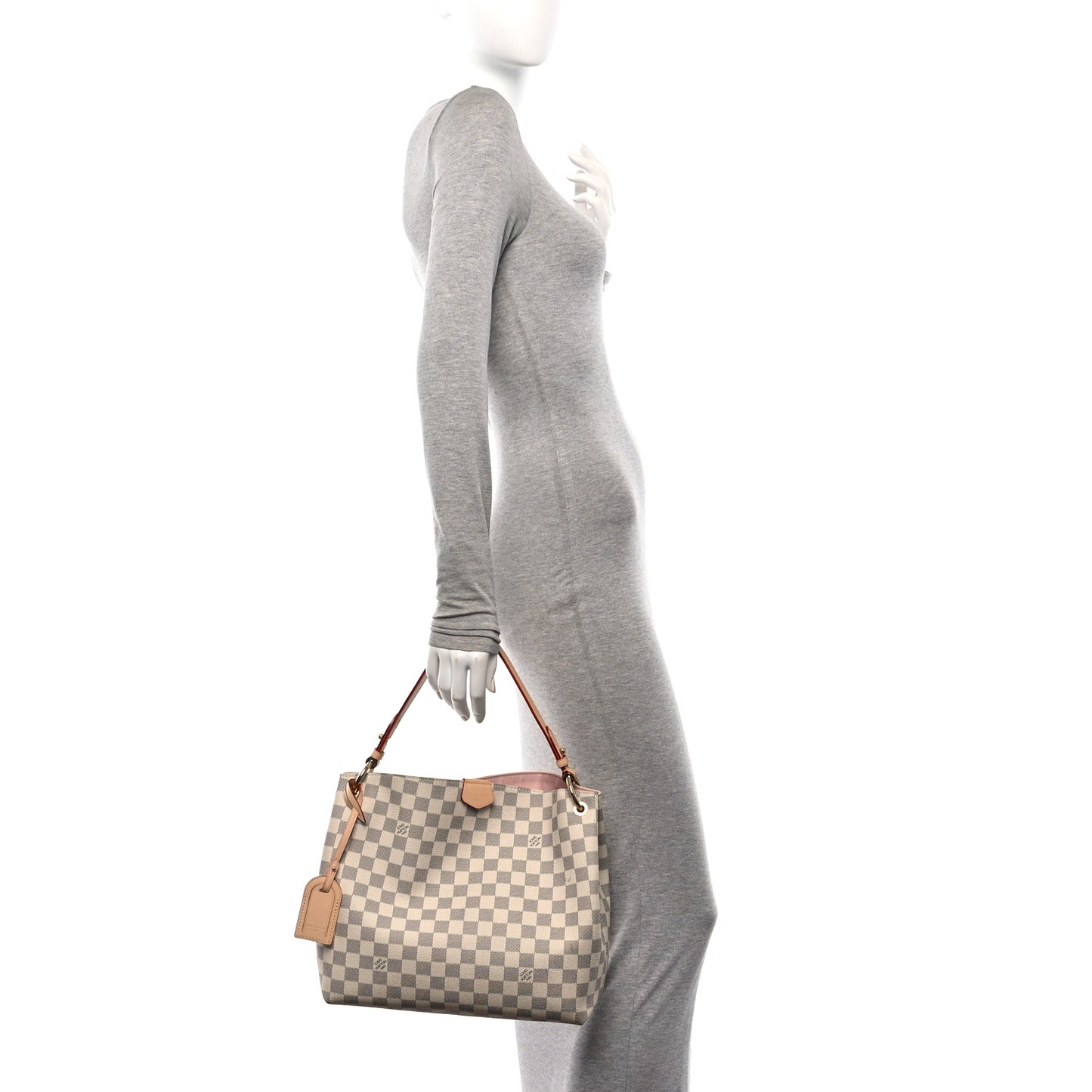 Damier Azur Graceful PM Rose Ballerine