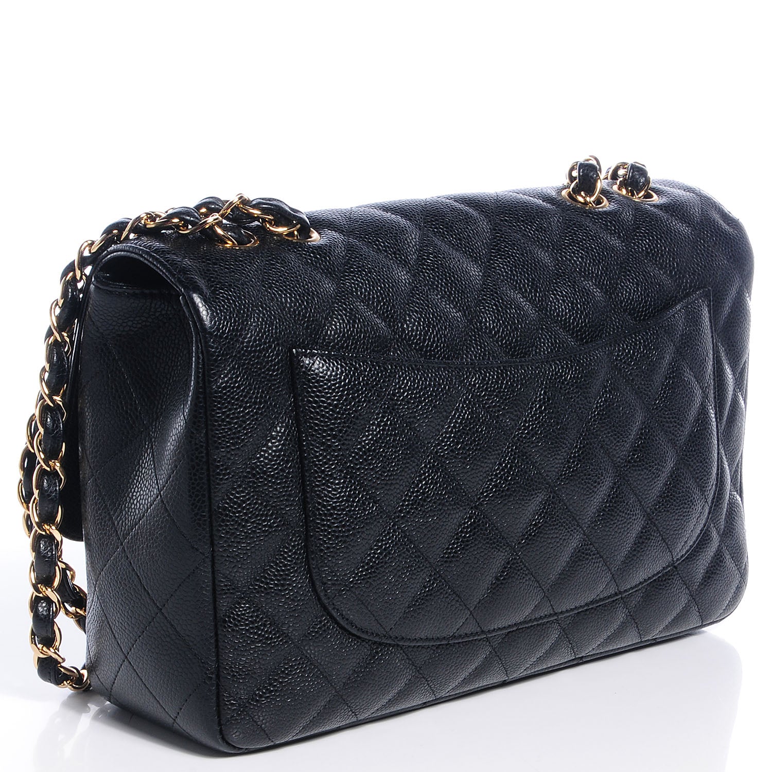 Chanel Caviar Jumbo Single Flap Black 3 of 8