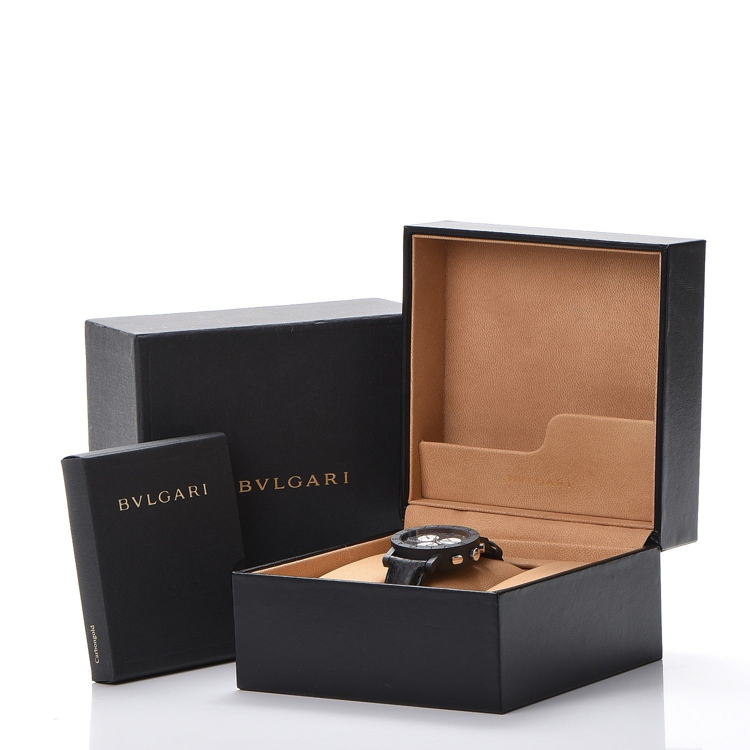 Bulgari Carbon Calfskin 38mm Marbella Quartz Watch Black 8 of 8