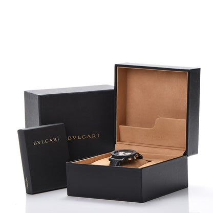 Bulgari Carbon Calfskin 38mm Marbella Quartz Watch Black 8 of 8