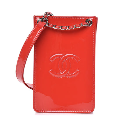 Chanel Patent Crossbody CC Phone Holder Red 1 of 11