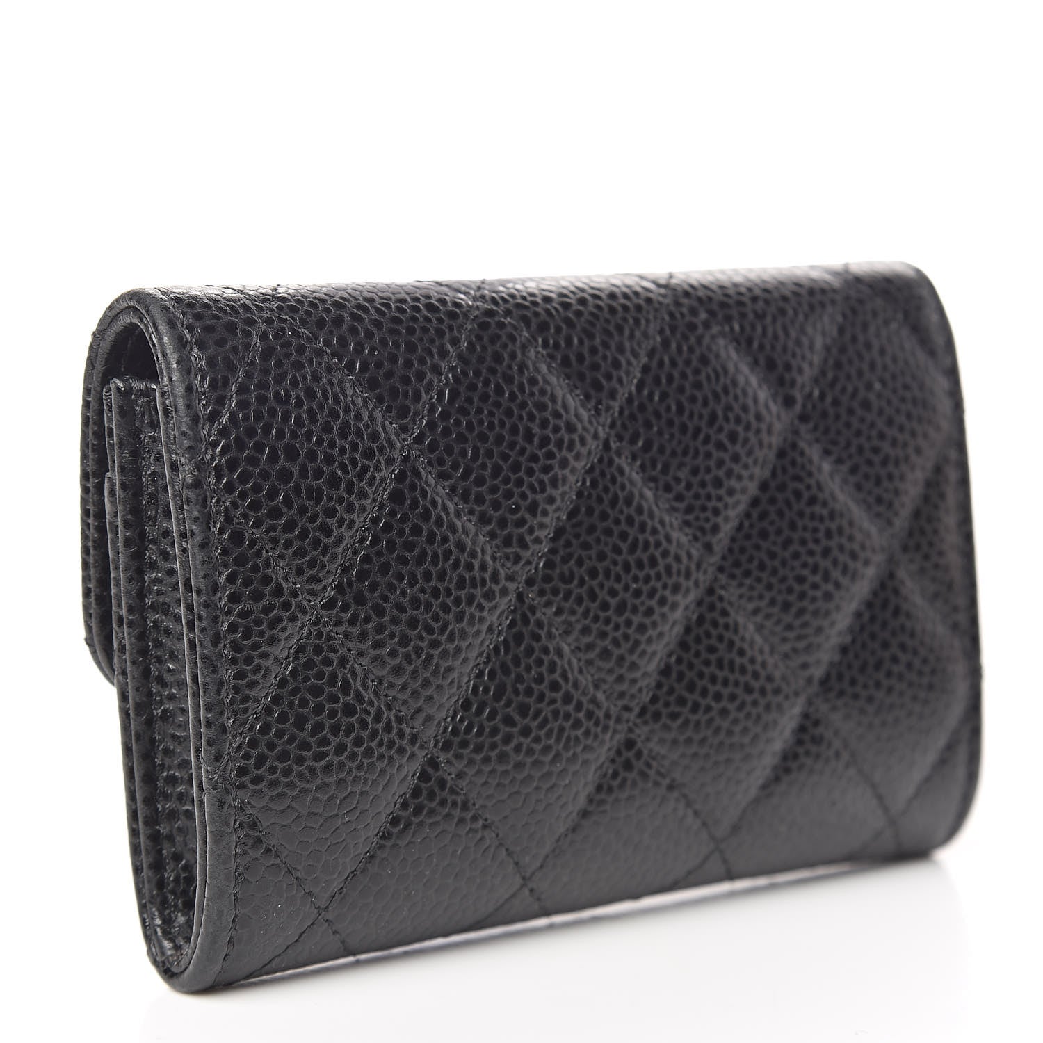 Chanel Caviar Quilted Flap Card Holder Black 3 of 8