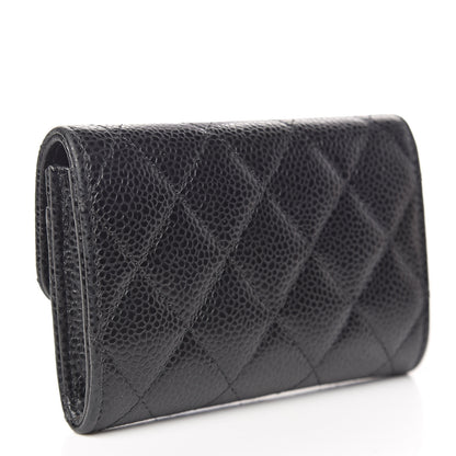 Chanel Caviar Quilted Flap Card Holder Black 3 of 8