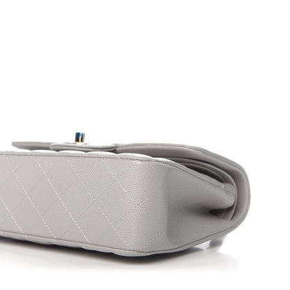 Chanel Caviar Quilted Small Double Flap Grey 9 of 11