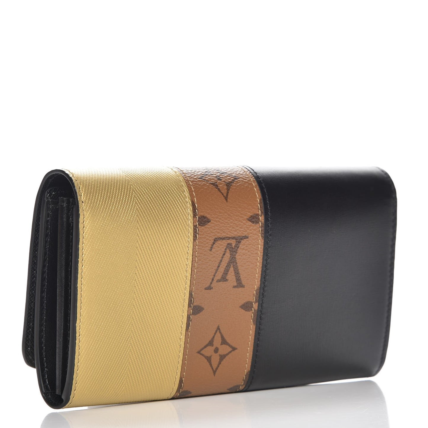 Reverse Monogram Studded Night Lights Twist Wallet
