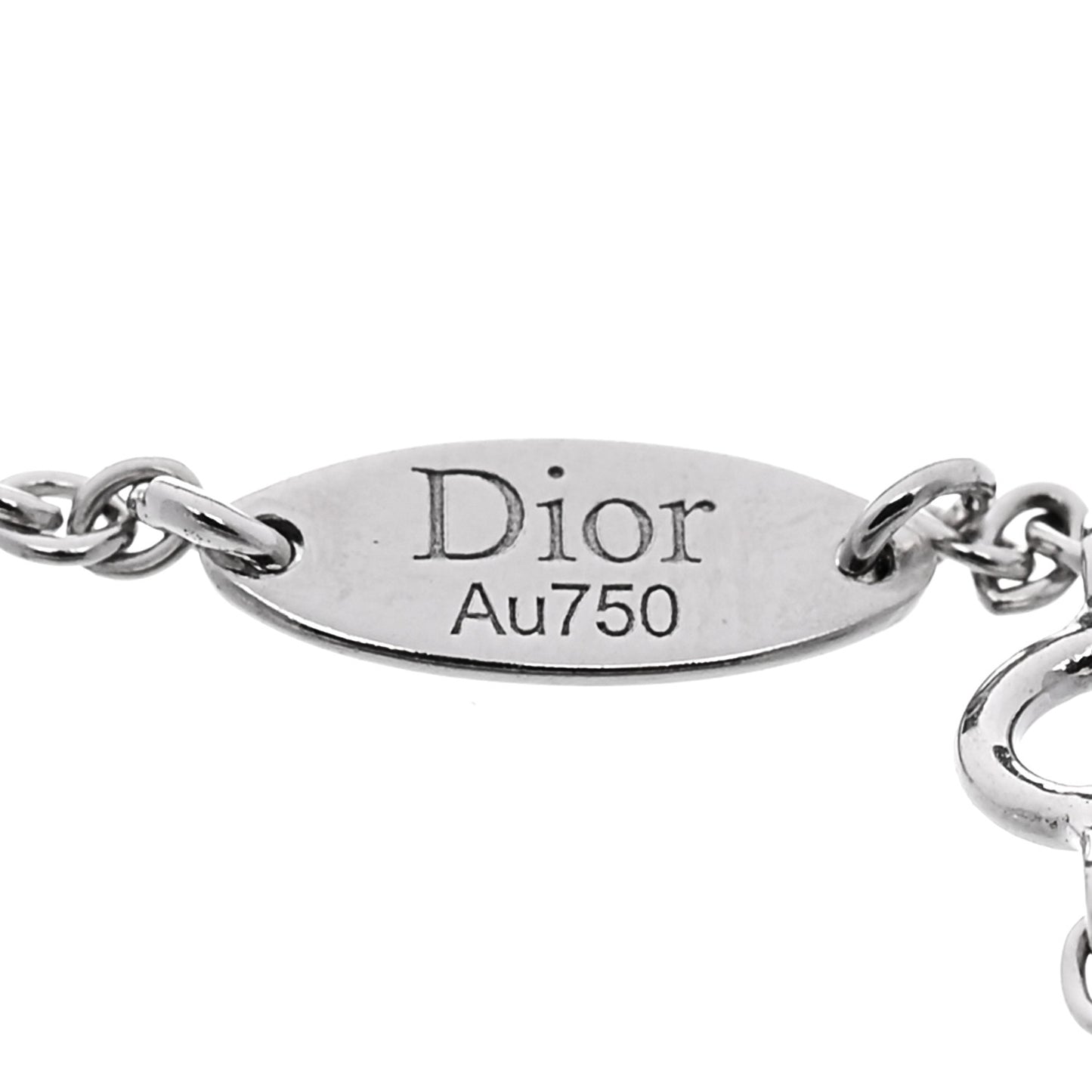 18K White Gold Diamond Mother of Pearl Rose Des Vents Bracelet