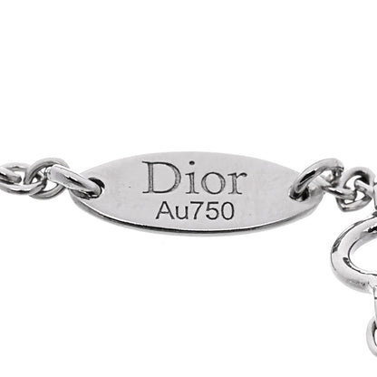 Christian Dior 18K White Gold Diamond Mother of Pearl Rose Des Vents Bracelet 3 of 4