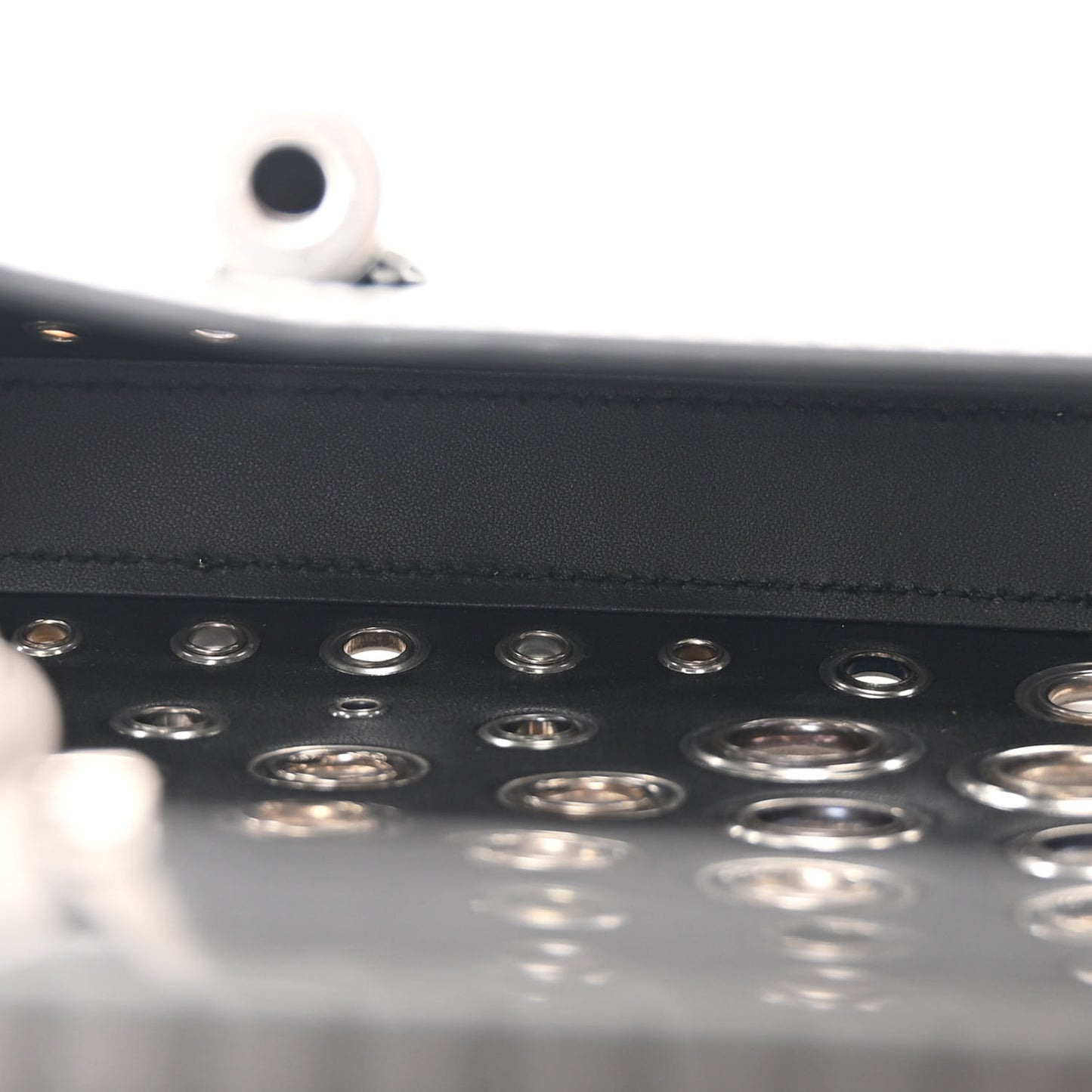Calfskin Ha Ha Ha Jackie 1961 Eyelet Hobo Black