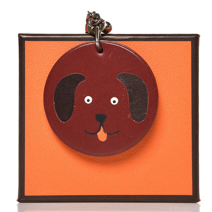 Hermes Swift Dog Key Chain Bag Charm Rouge H 4 of 4