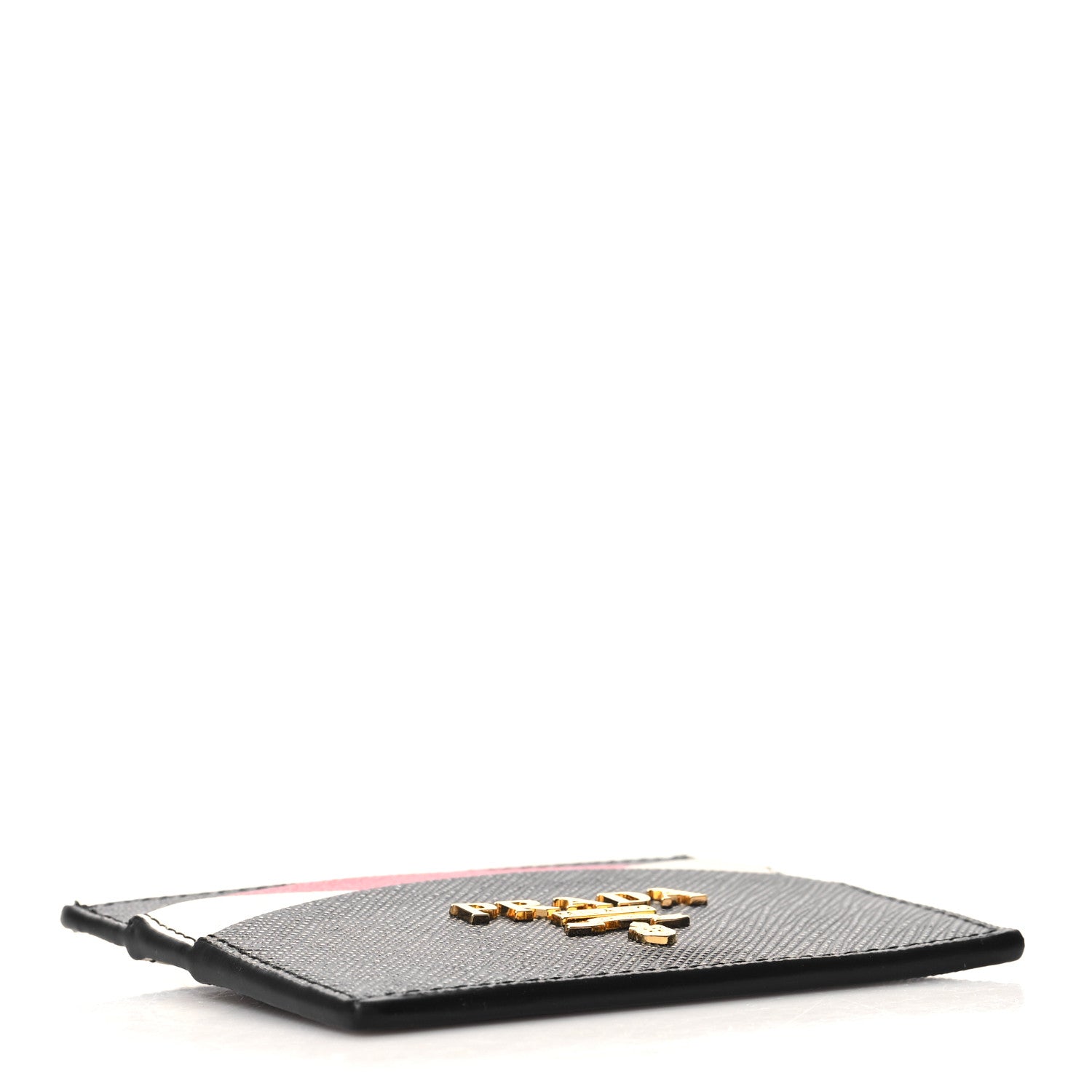 Prada Saffiano Card Holder Black Ibisco 4 of 7