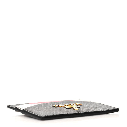Prada Saffiano Card Holder Black Ibisco 4 of 7
