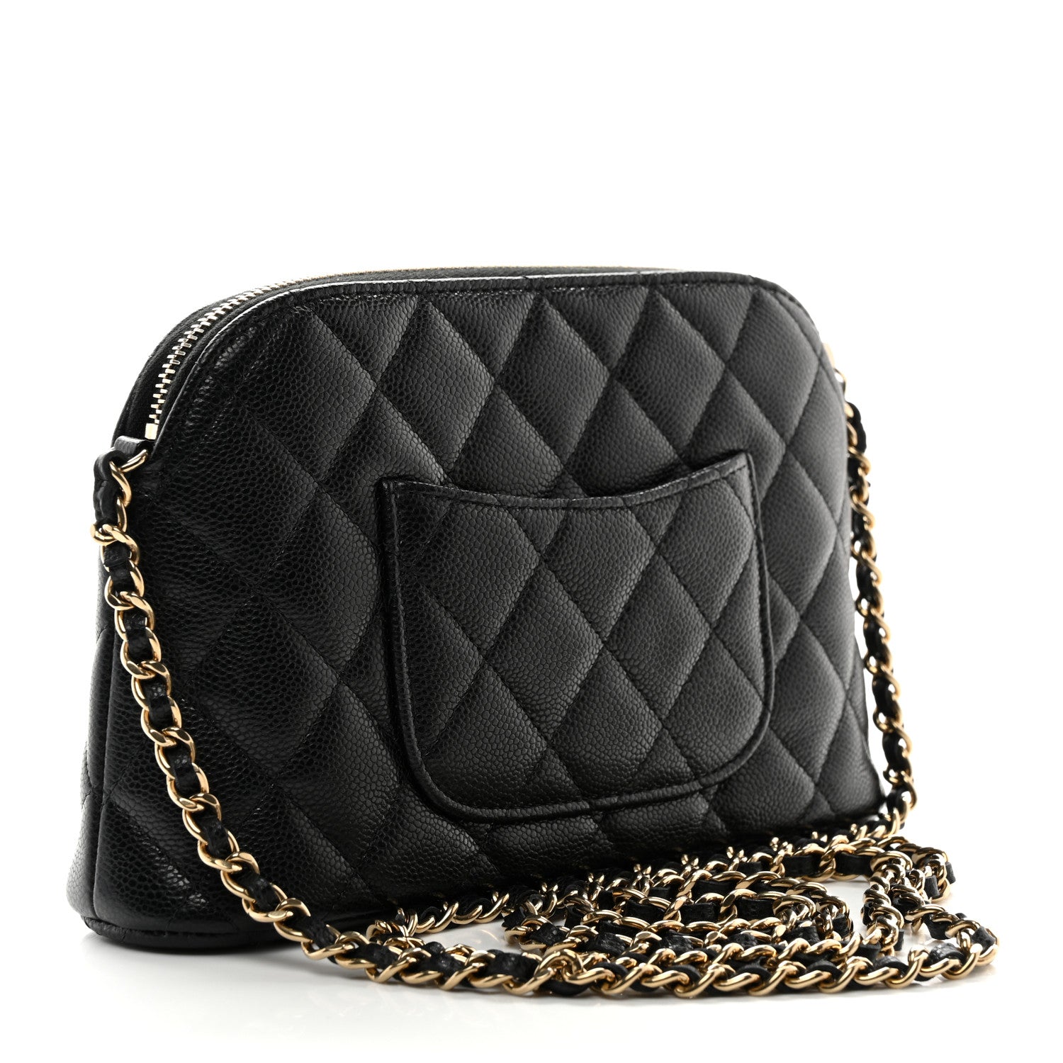 Chanel Caviar Quilted Classic Clutch with Chain Black 3 of 11