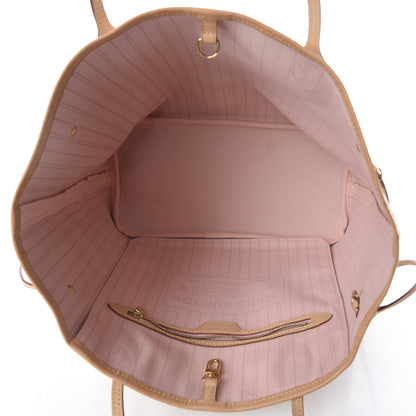 Louis Vuitton Damier Azur Neo Neverfull MM Rose Ballerine 4 of 8