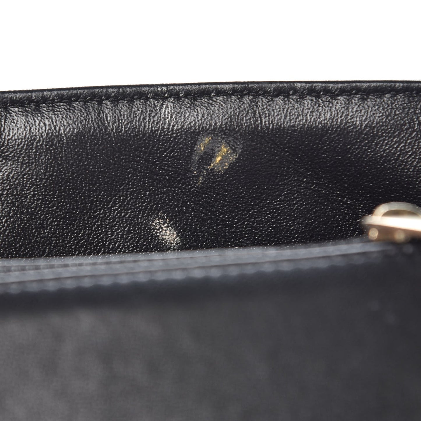 Lambskin Quilted Mini Square Flap Black
