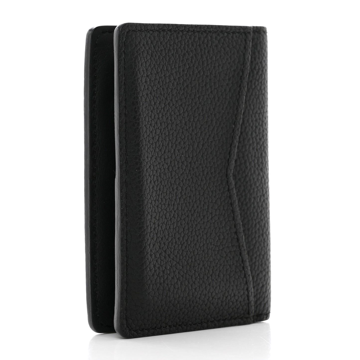 Grained Calfskin Aerogram Pocket Organizer Black