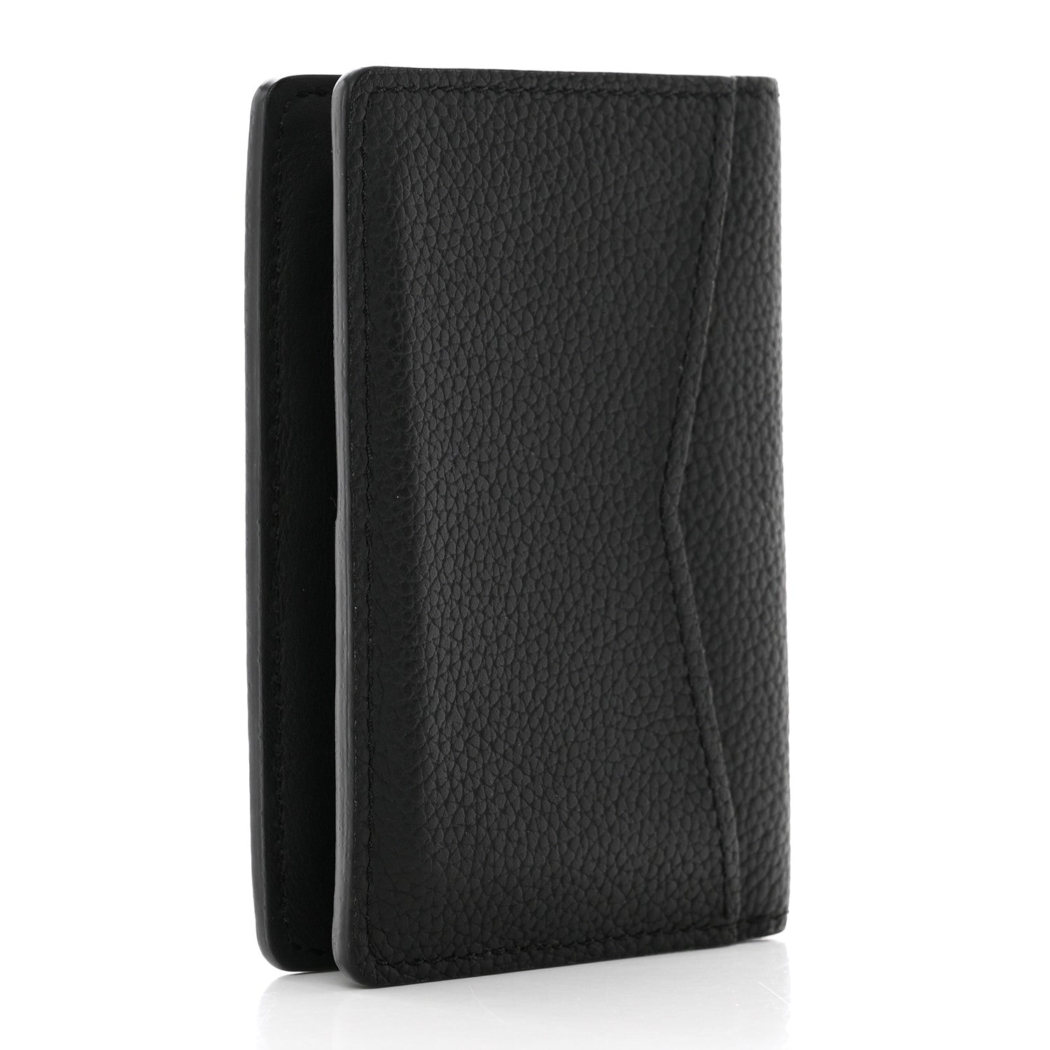 Louis Vuitton Grained Calfskin Aerogram Pocket Organizer Black 3 of 6