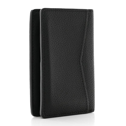 Louis Vuitton Grained Calfskin Aerogram Pocket Organizer Black 3 of 6