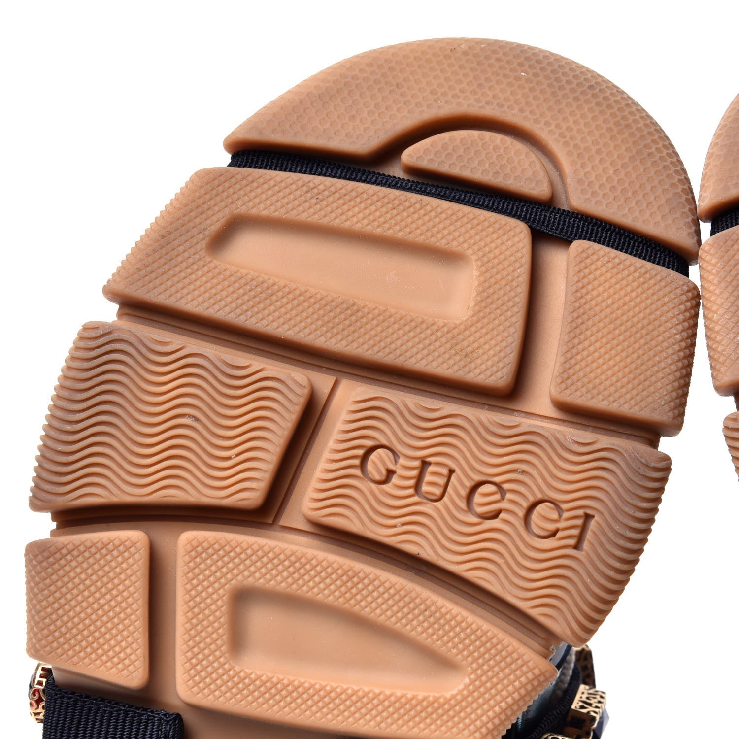Gucci X SEGA Metallic Calfskin Mesh Removable Crystals Womens Flashtrek Sneakers 36 Rame Mystic White Lago 8 of 10