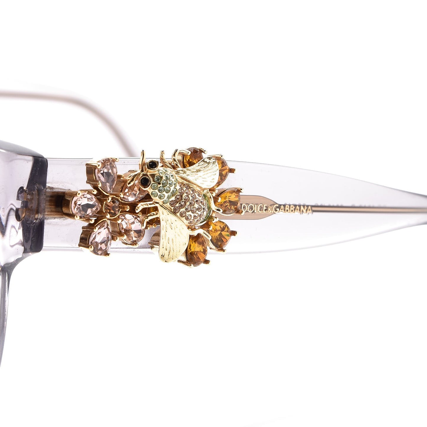 Swarovski Crystal Embellished Enchanted Forest Sunglasses Gray