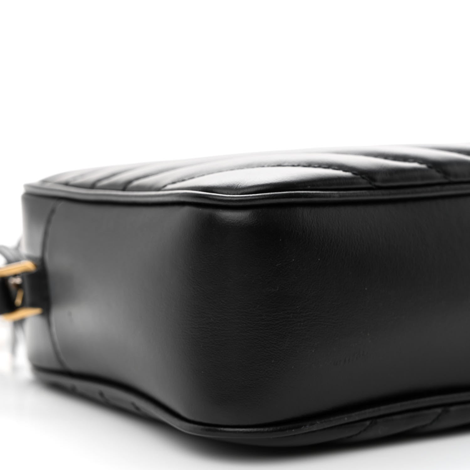 Saint Laurent Calfskin Matelasse Monogram Lou Camera Bag Black 9 of 13