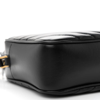 Saint Laurent Calfskin Matelasse Monogram Lou Camera Bag Black 9 of 13