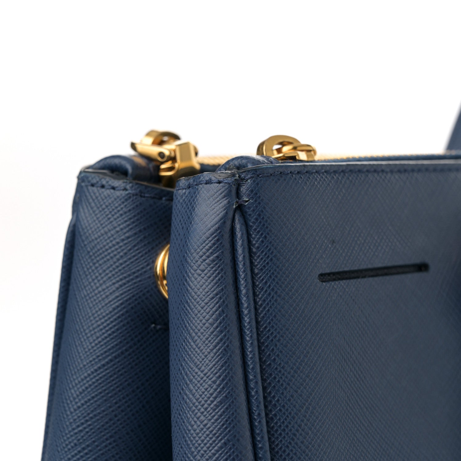 Prada Saffiano Medium Galleria Double Zip Tote Bluette 21 of 22